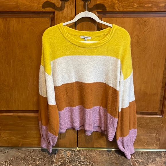 Madewell Colorblock Sweater - Picture 1 of 5